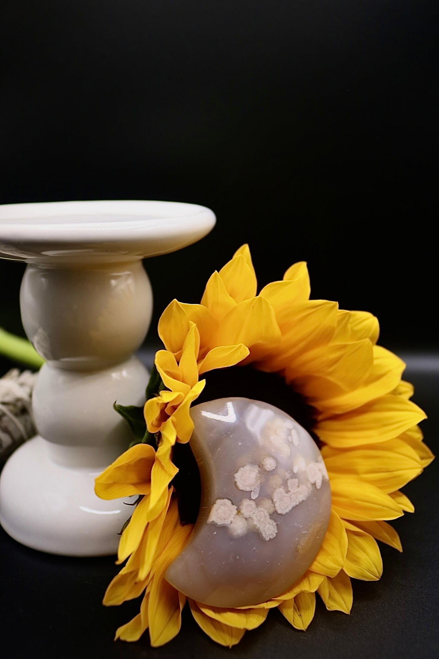 Flower Agate Moons