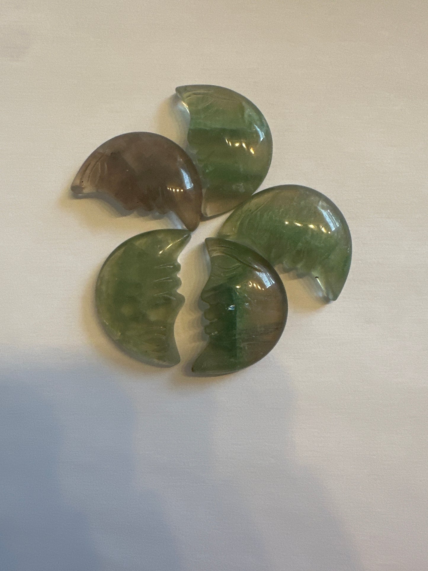 Fluorite Moon Carving