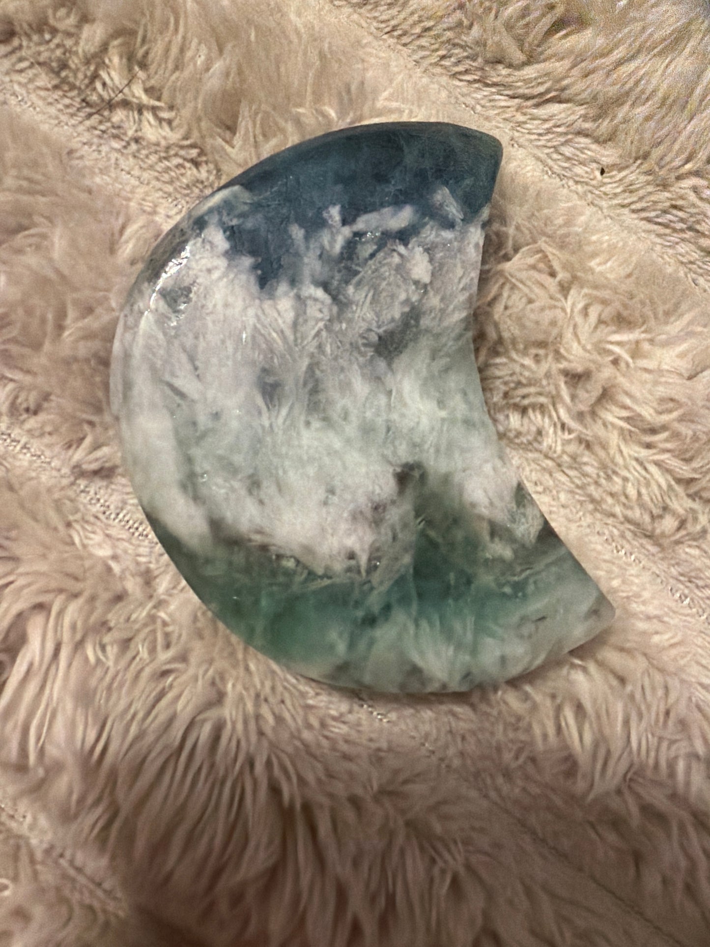 Feather Fluorite Moon