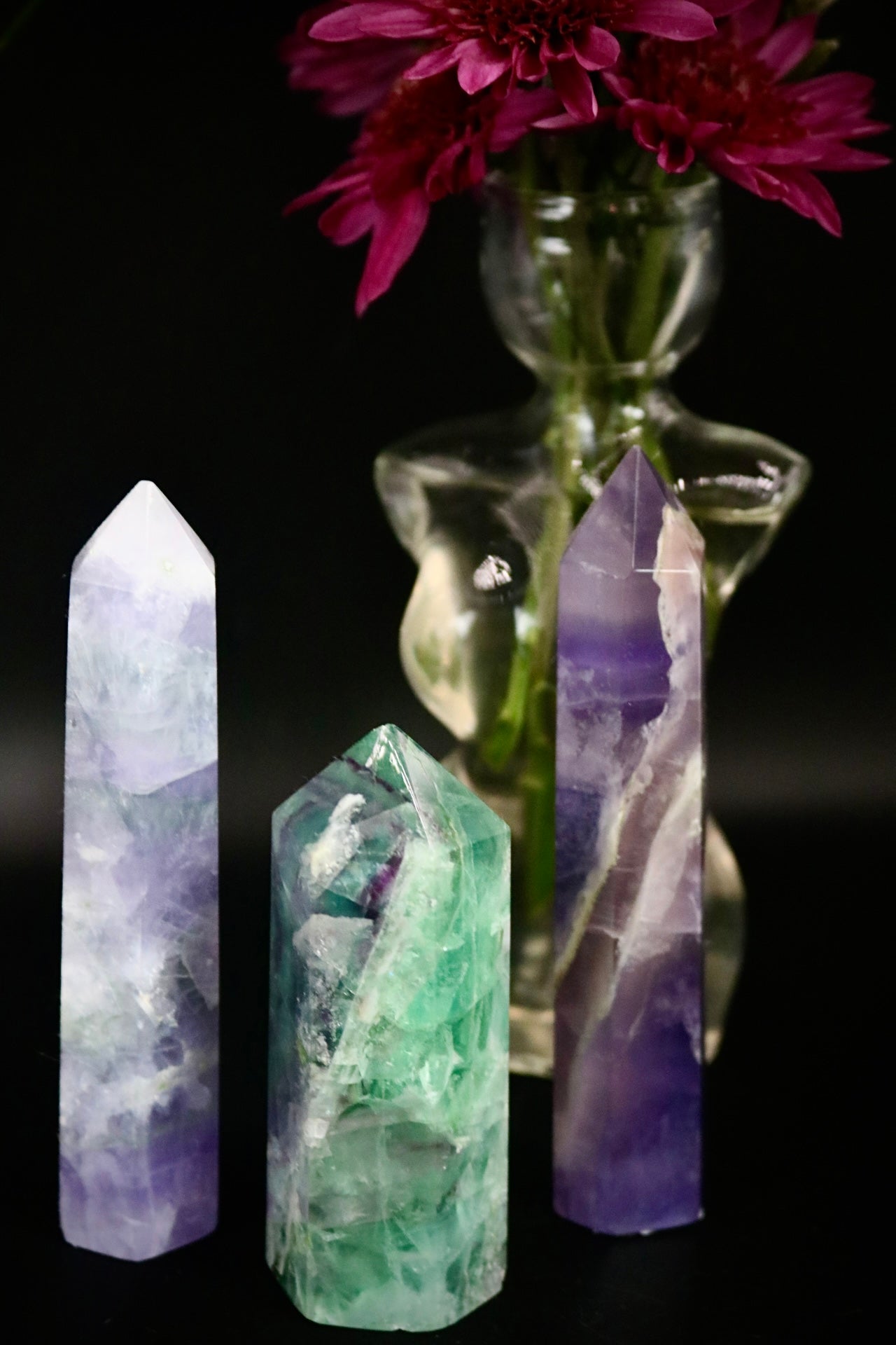 Rainbow Fluorite Tower (high quality)