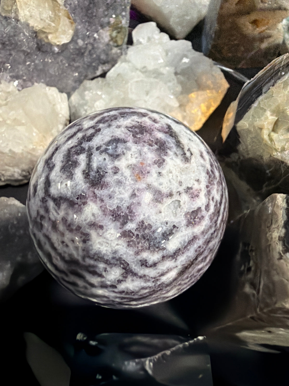 Lepidolite Sphere