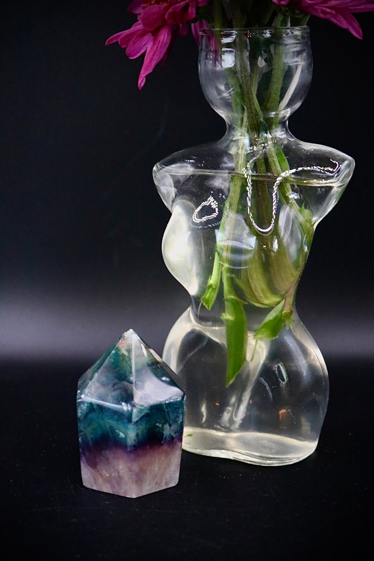 Rainbow Fluorite (high quality) point