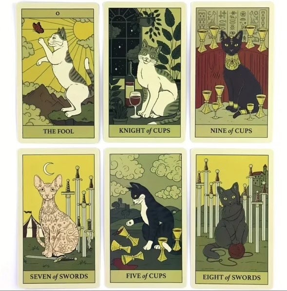 Cats Rule the Earth Tarot Deck - Pocket version
