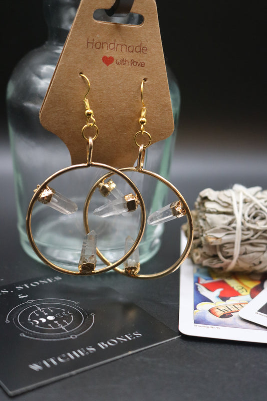 Clear Quartz Earrings