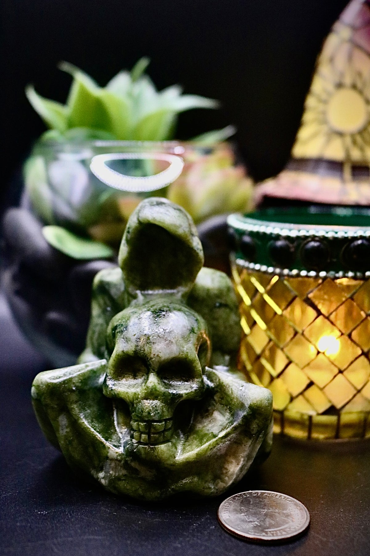 Serpentine Grim Reaper Carving
