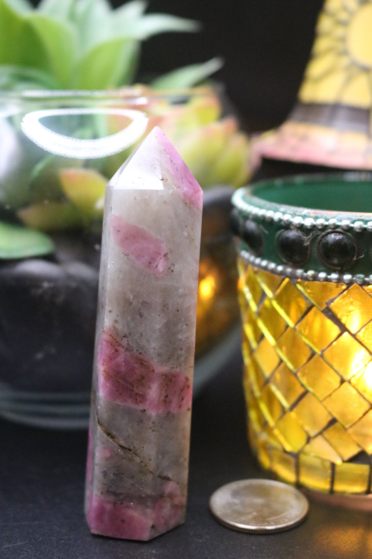 Pink Tourmaline (Plum Blossom) Towers