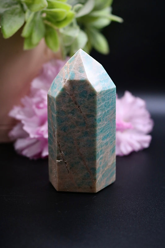 Large Amazonite Crystal Tower