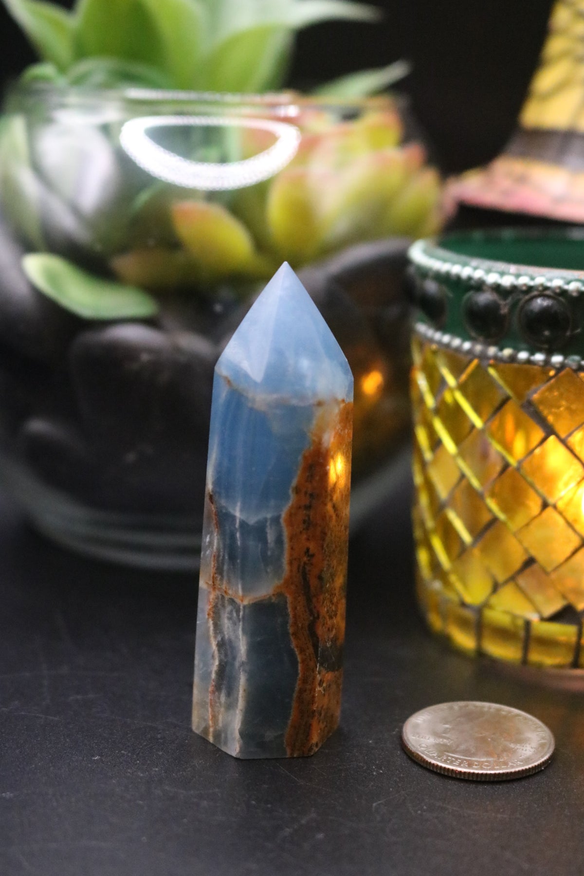 Aquatine Lemurian Calcite Towers