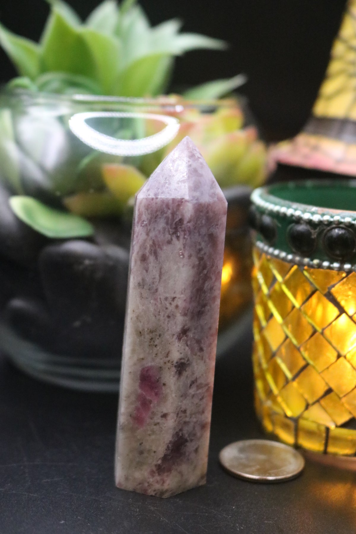 Pink Tourmaline (Plum Blossom) Towers