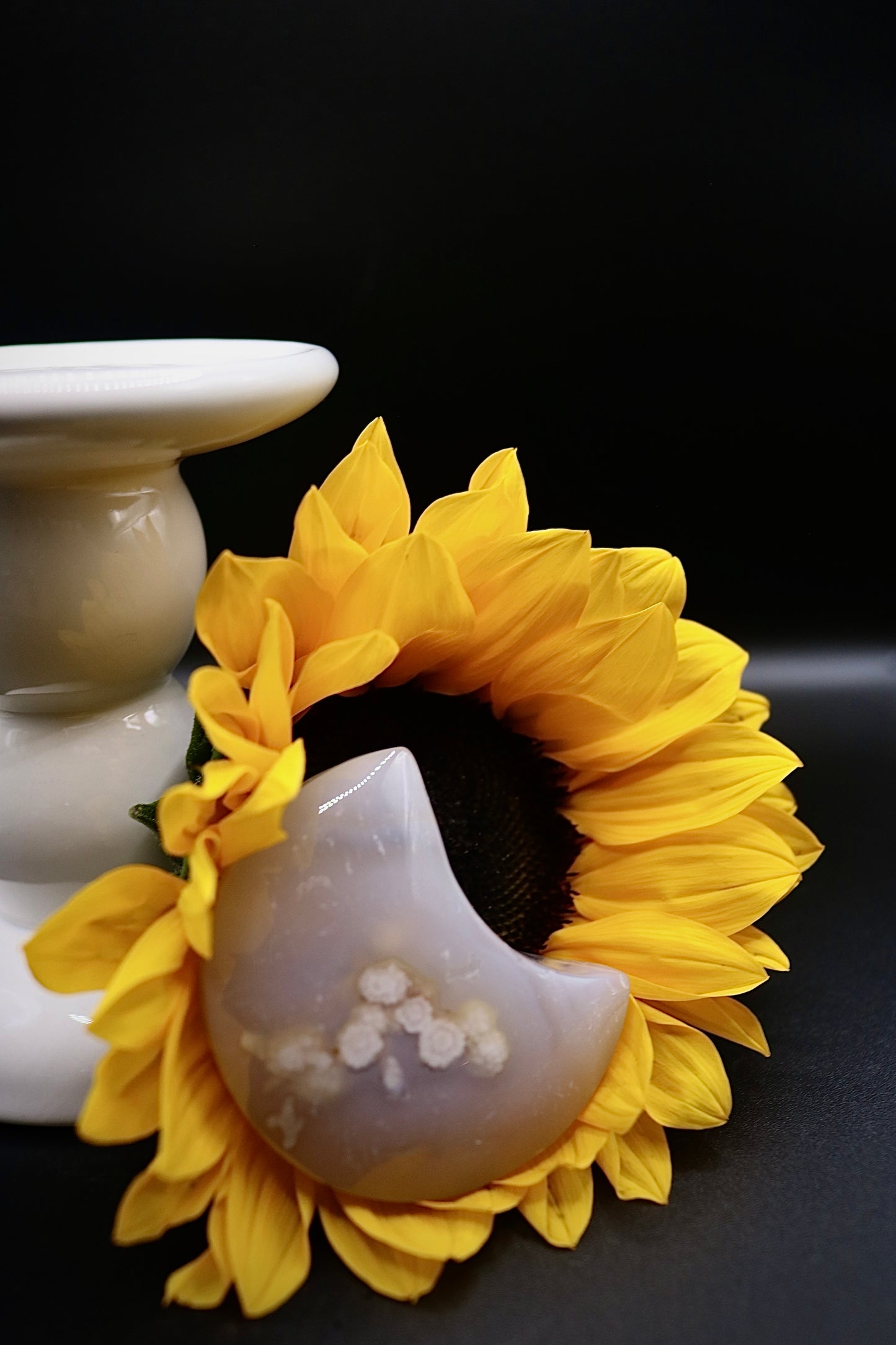 Flower Agate Moons