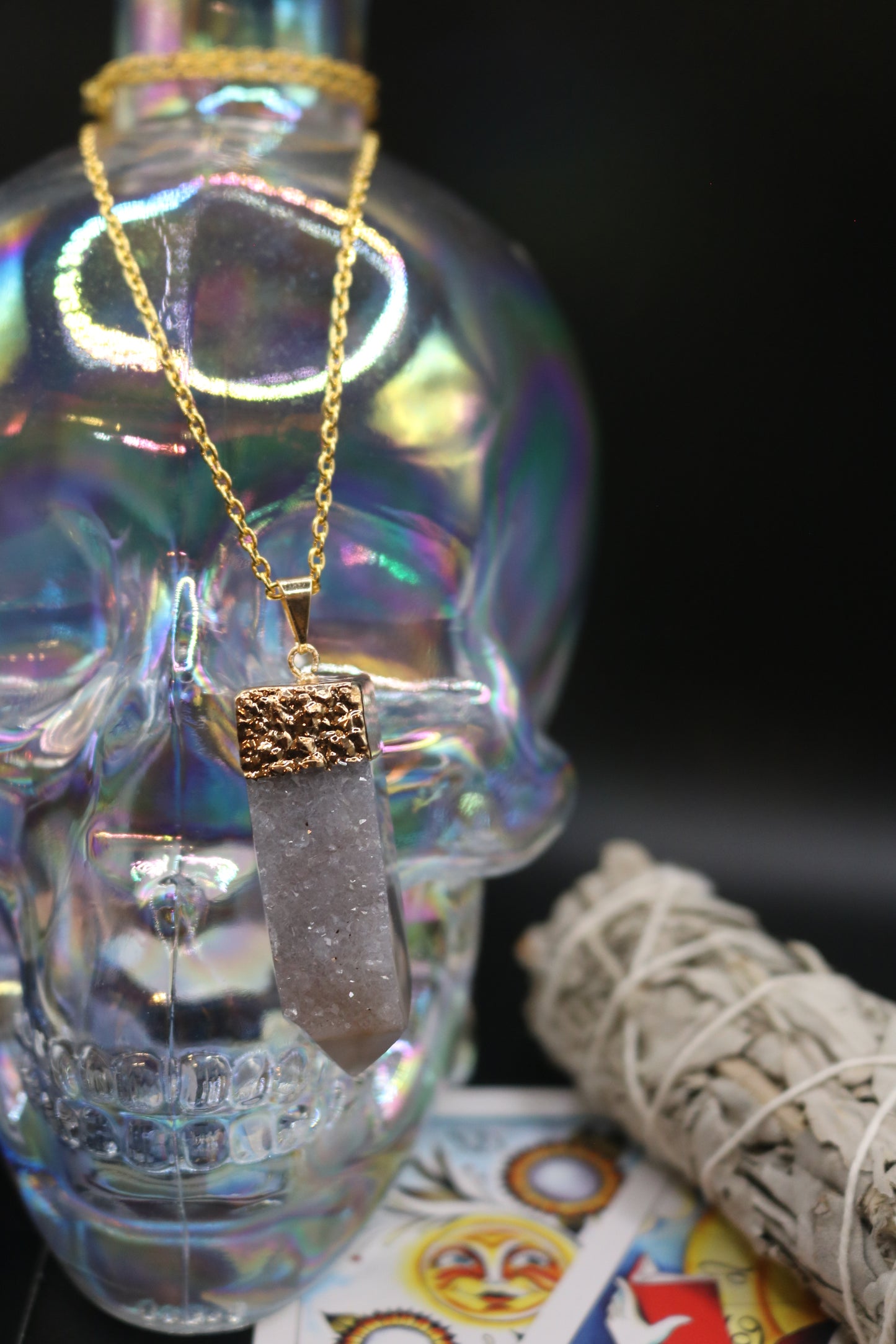 Agate Druzy Necklace