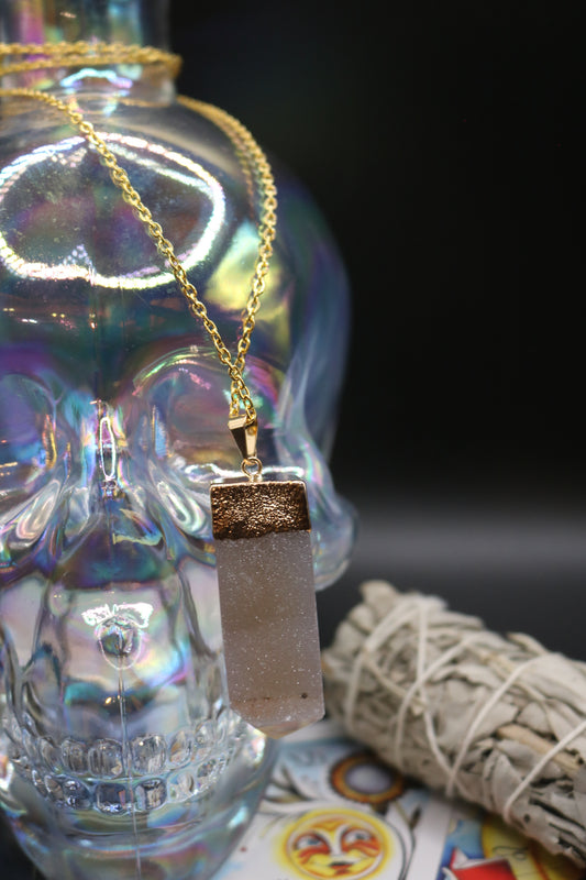 Agate Druzy Necklace