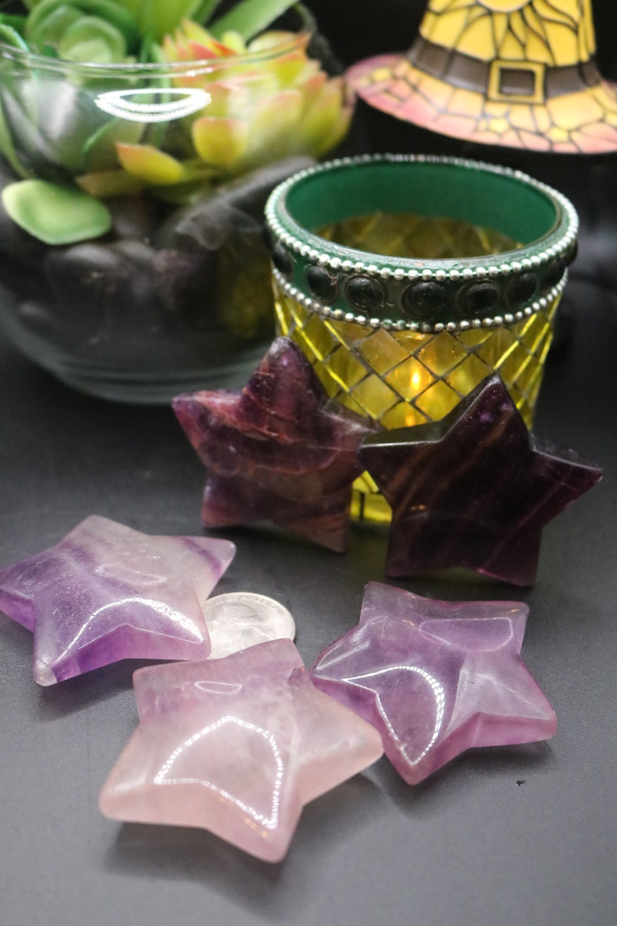 Rainbow Fluorite Star