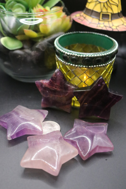 Rainbow Fluorite Star