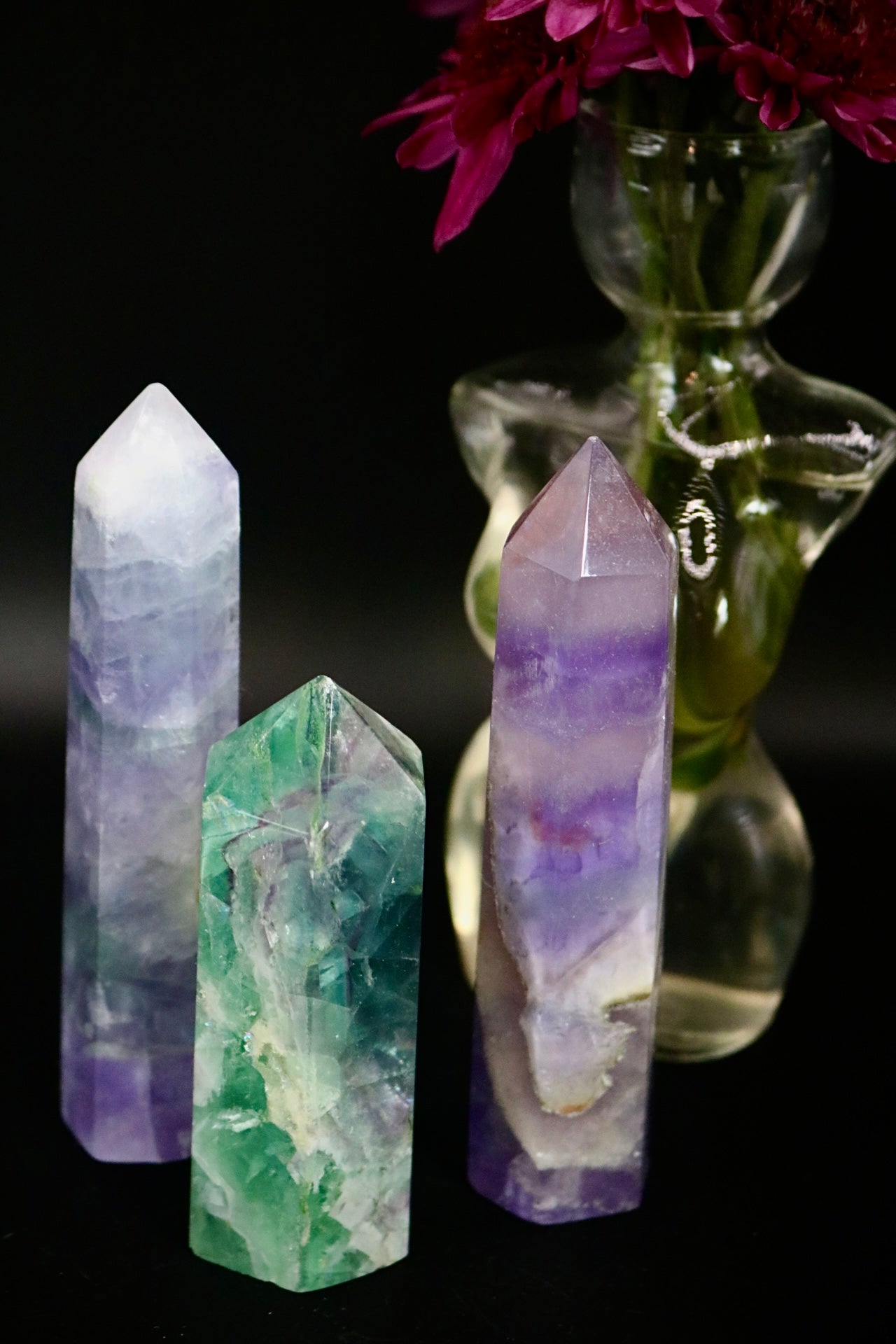Rainbow Fluorite Tower (high quality)