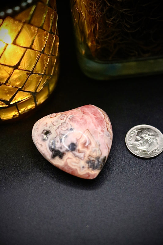 Rhodochrosite Heart Carving Beta