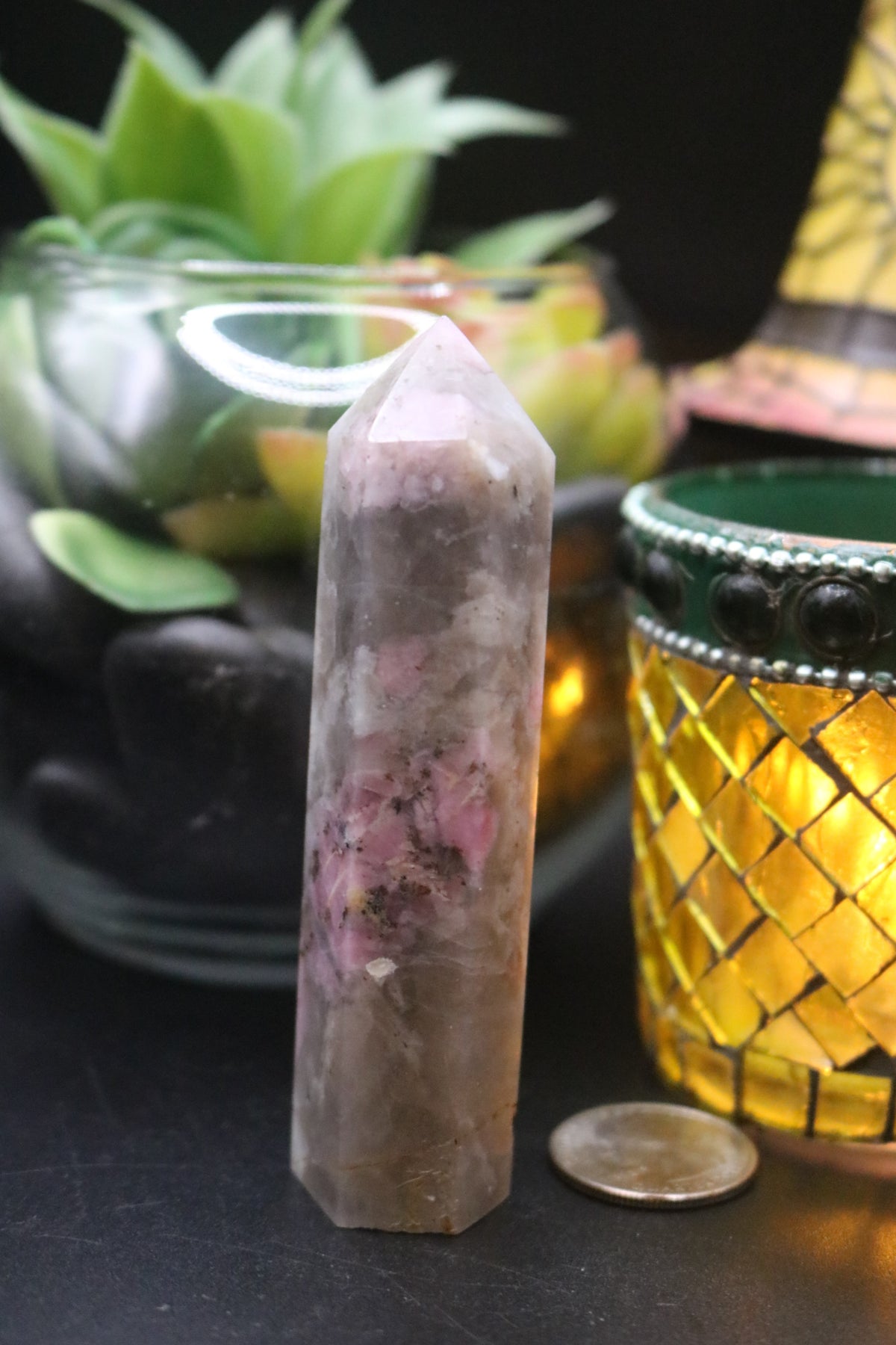 Pink Tourmaline (Plum Blossom) Towers