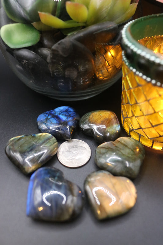 Labradorite Hearts (Small)