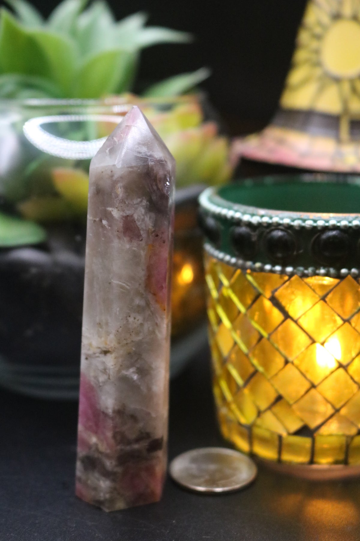 Pink Tourmaline (Plum Blossom) Towers