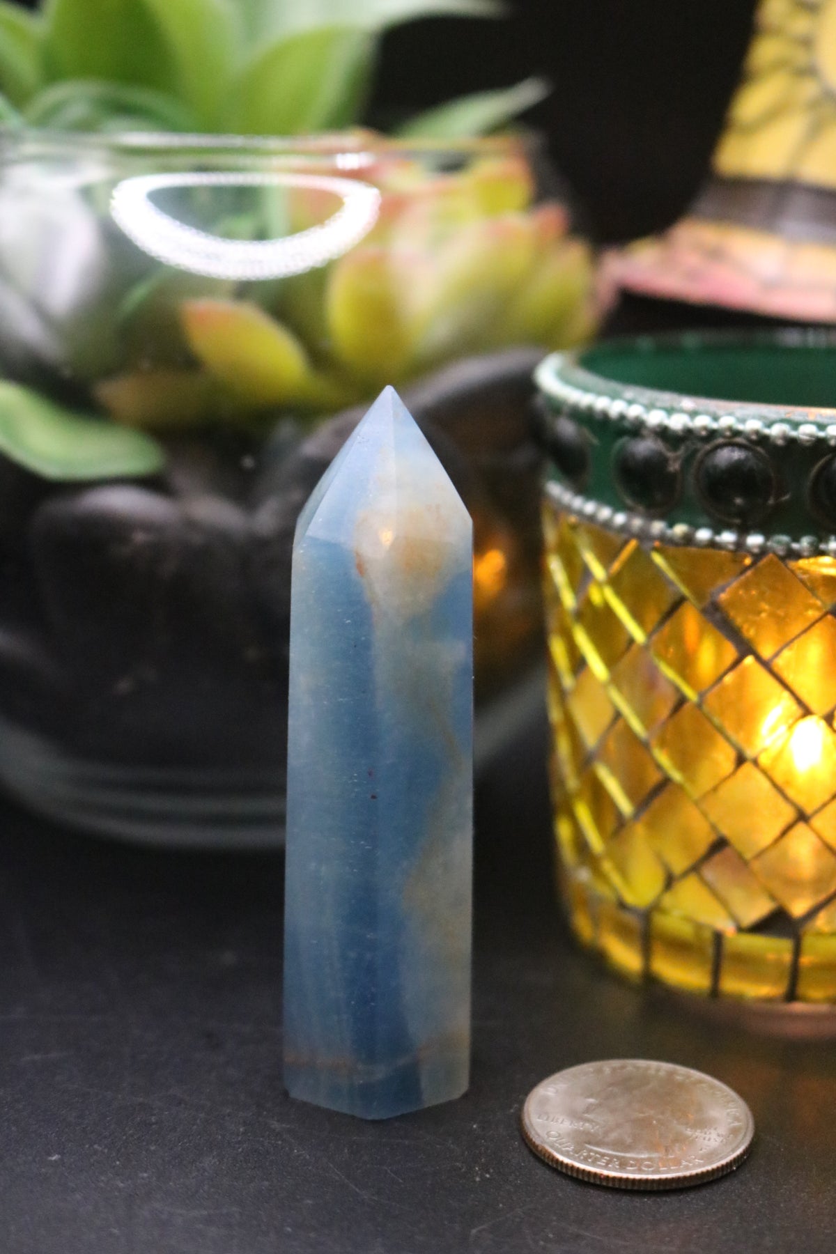 Aquatine Lemurian Calcite Towers