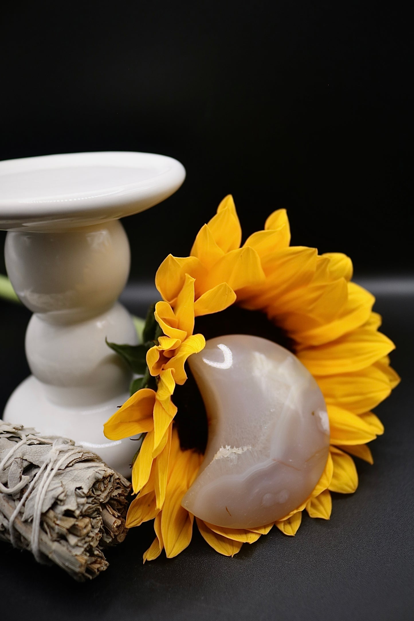 Flower Agate Moons