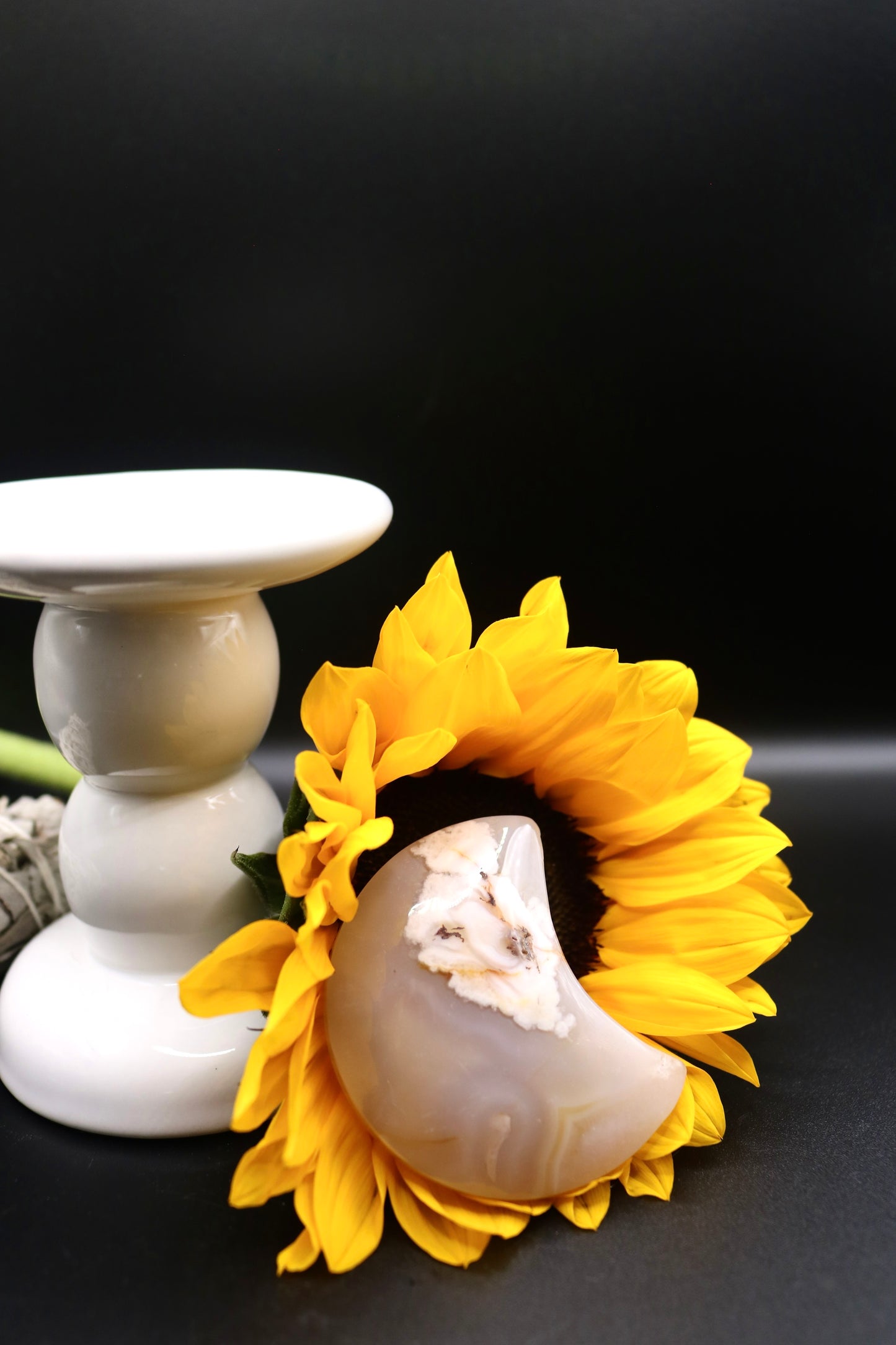 Flower Agate Moons