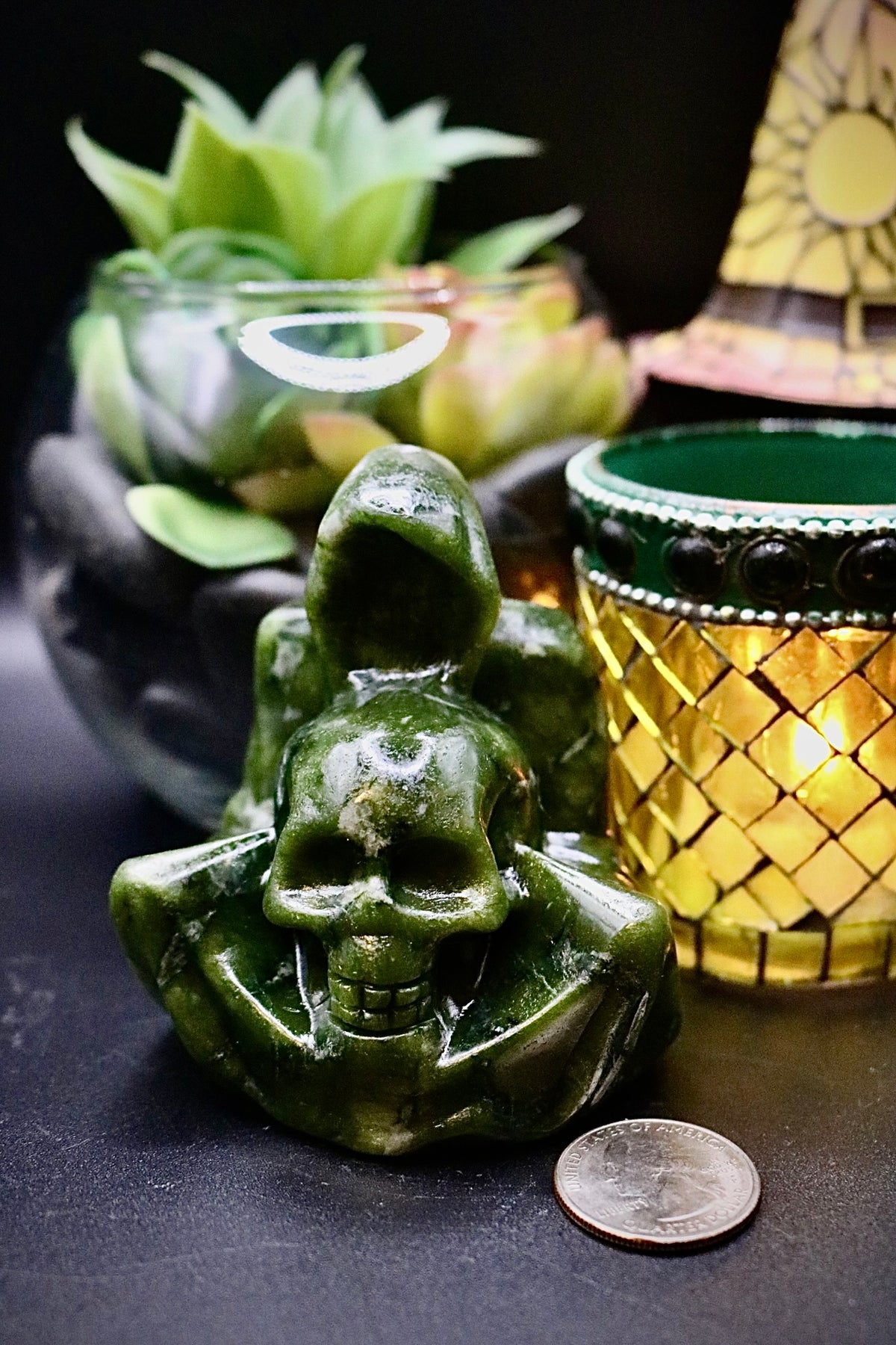 Serpentine Grim Reaper Carving