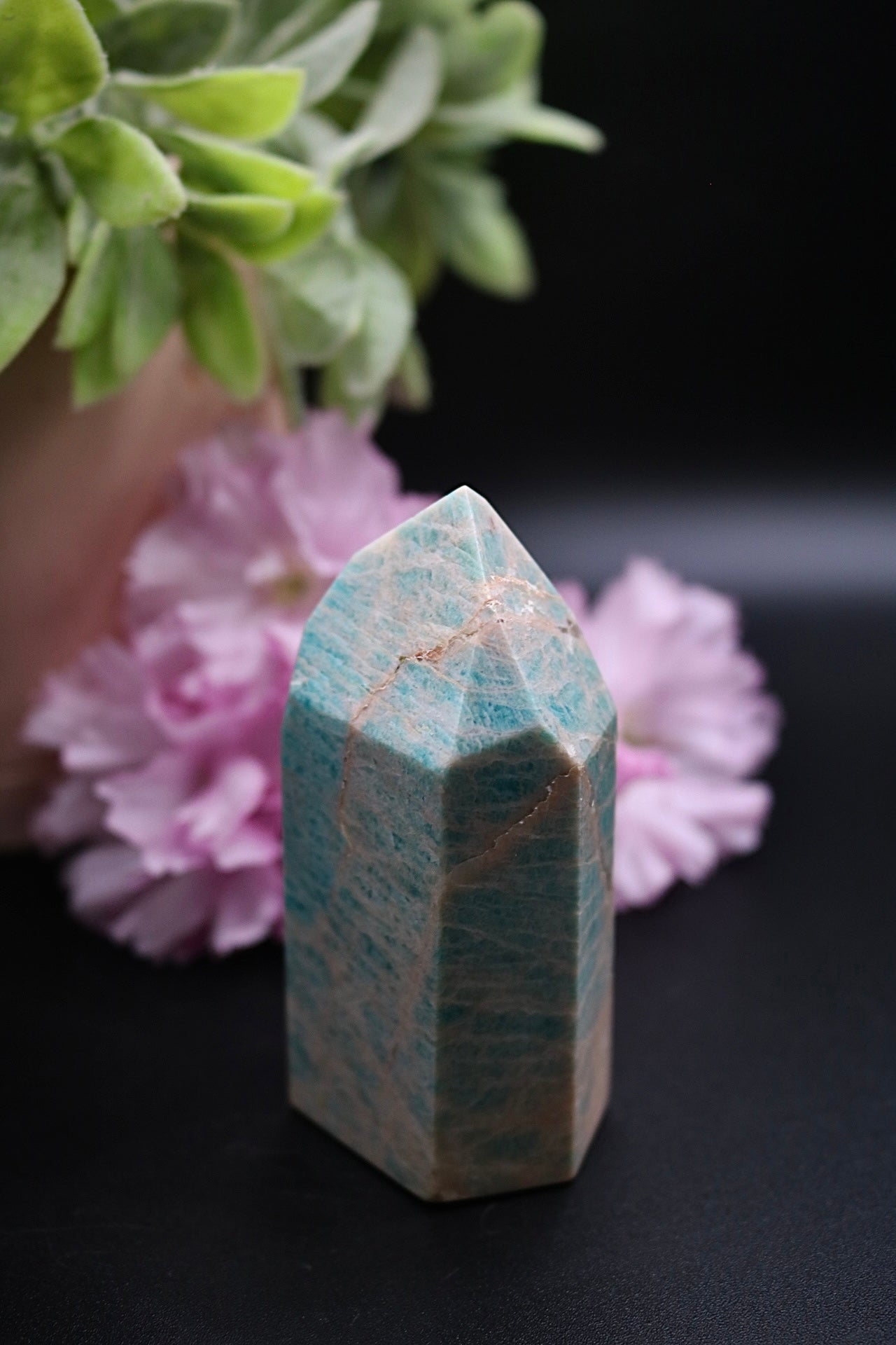Large Amazonite Crystal Tower