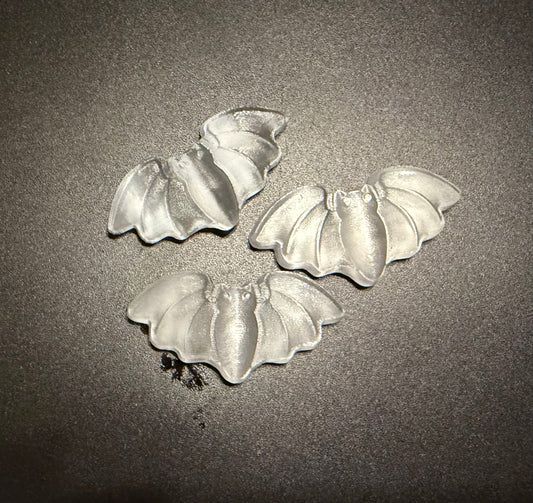 Selenite Bat Carving