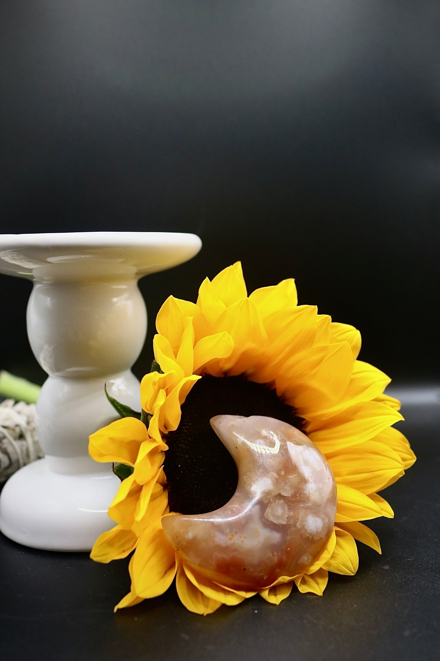 Flower Agate Moons