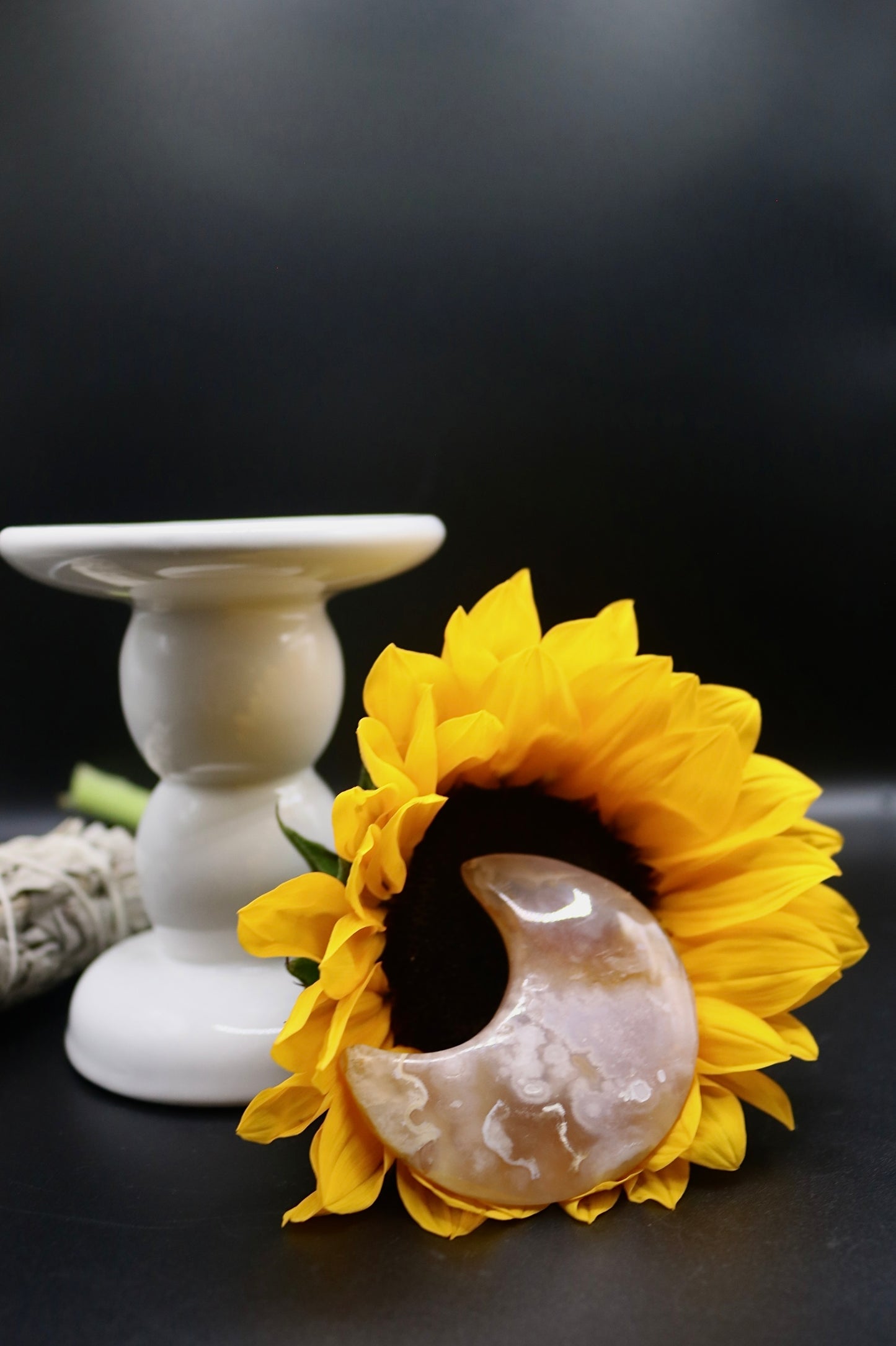Flower Agate Moons