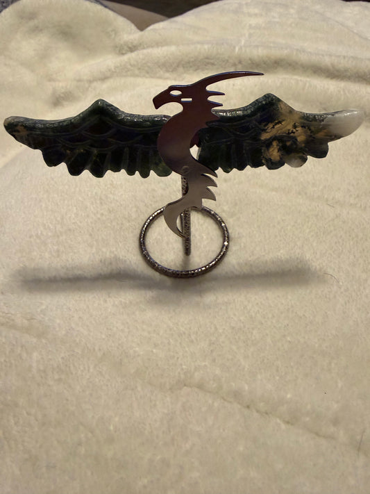 Moss Agate Dragon