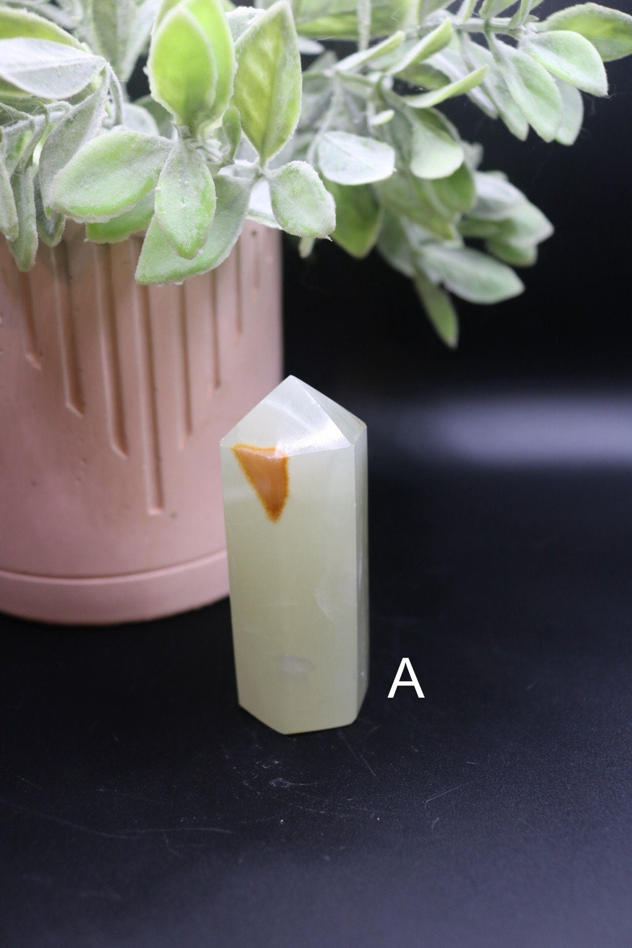 Green Onyx Crystal Point