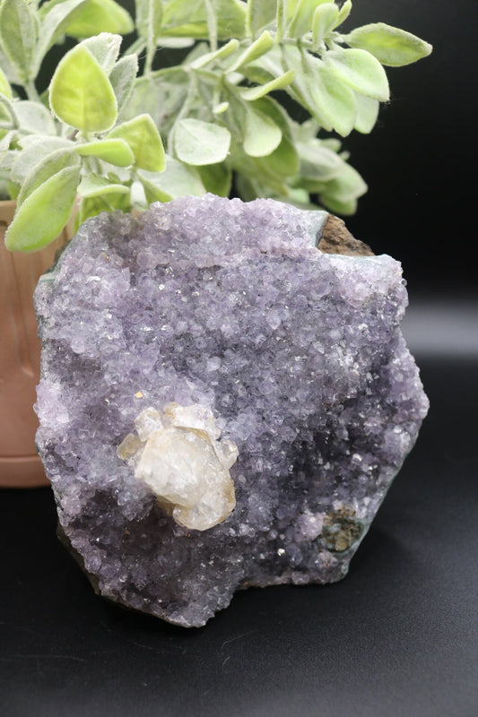 Raw Amethyst Freeform with Citrine Inclusion