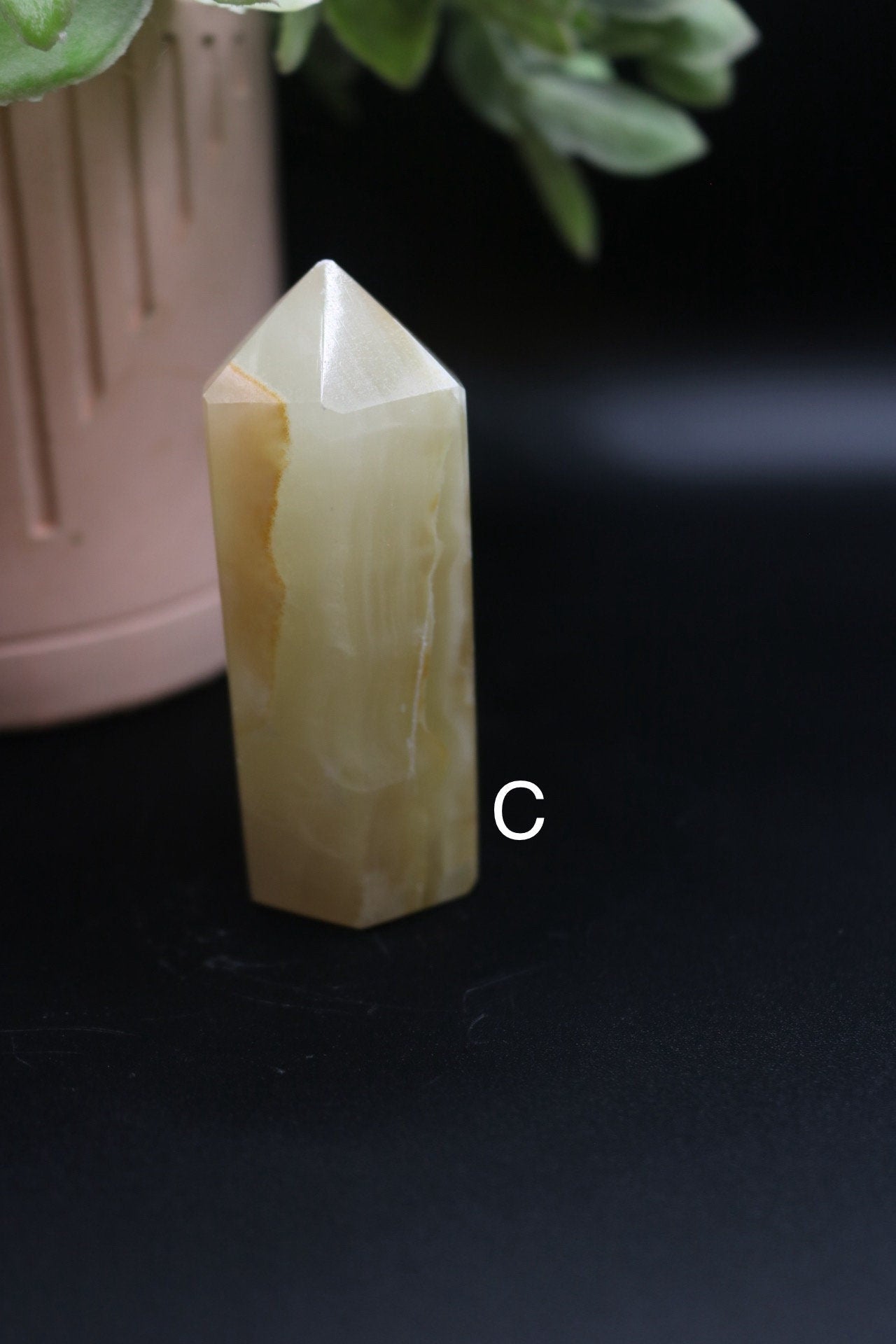 Green Onyx Crystal Point