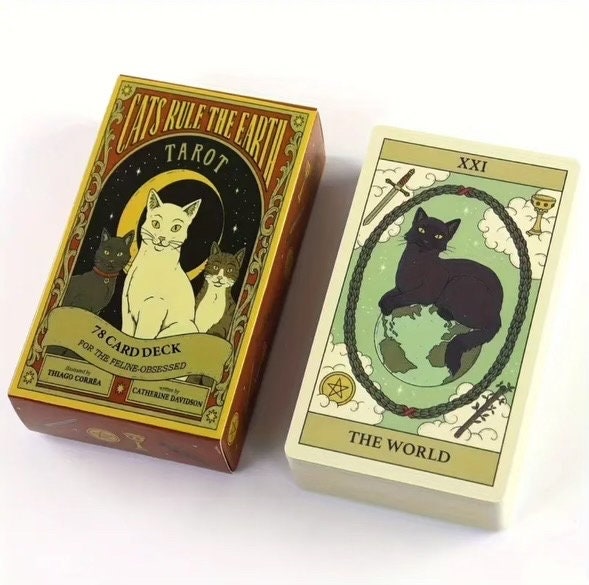 Cats Rule the Earth Tarot Deck - Pocket version