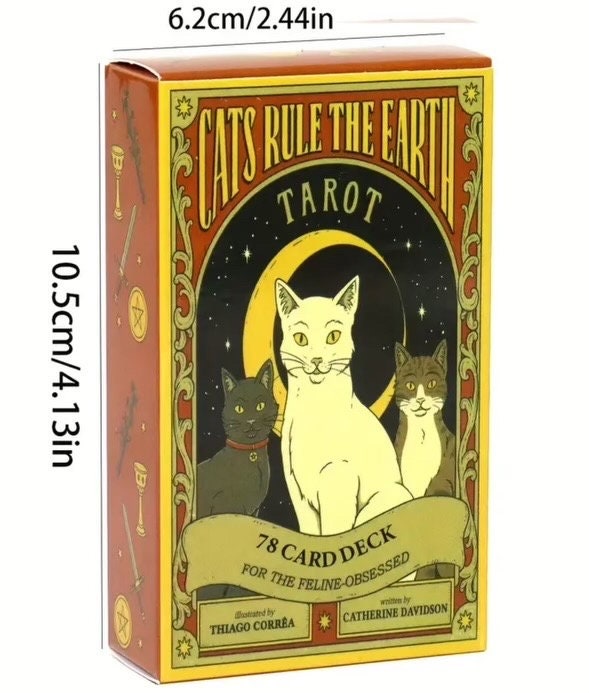 Cats Rule the Earth Tarot Deck - Pocket version