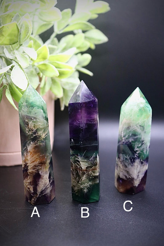 Feather Fluorite Tower
